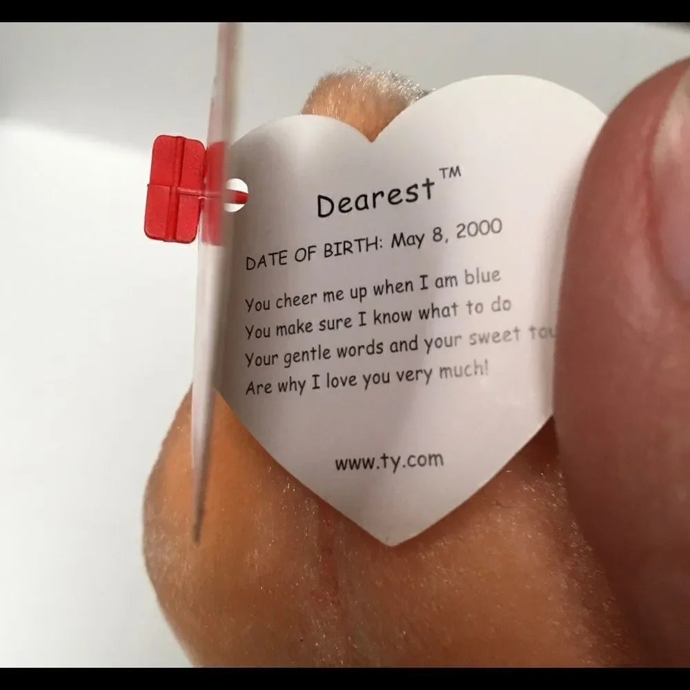 NWT vintage 2001 beanie baby Dearest‎